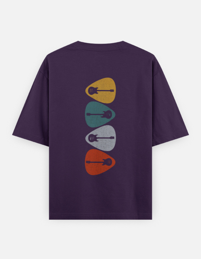 Classic Bass Guitar Oversized T-Shirt - Image 3