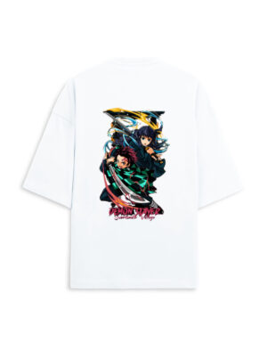 Demon Slayer Terry Oversized Tee: Breath of Comfort