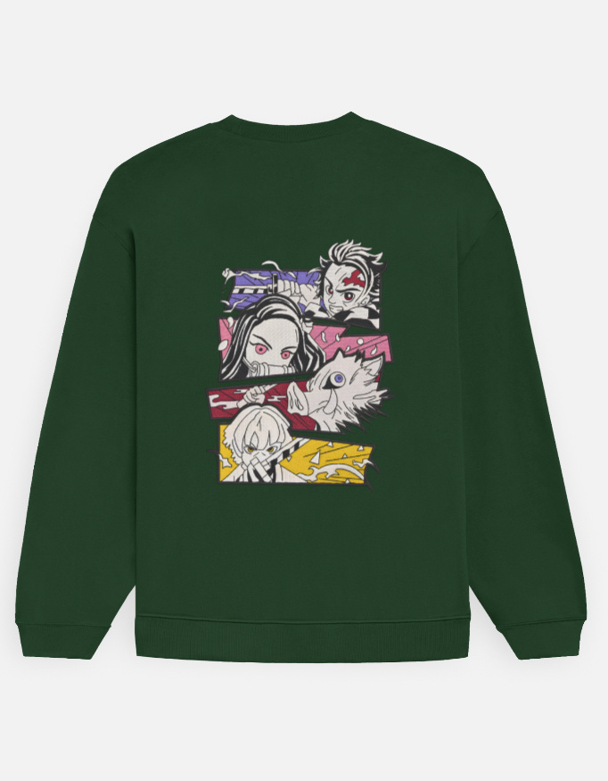 Demon Slayer Heavyweight Oversized Sweatshirt - Image 4