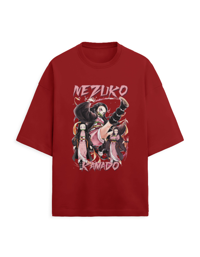 Demon Slayer 260 GSM Terry Knit Oversized Tee - Image 2