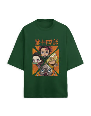 Demon Slayer 260 GSM Terry Knit Oversized Tee