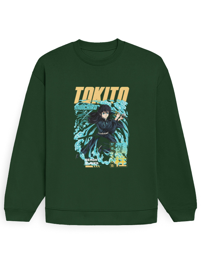Demon Slayer Heavyweight Oversized Sweatshirt - Image 4