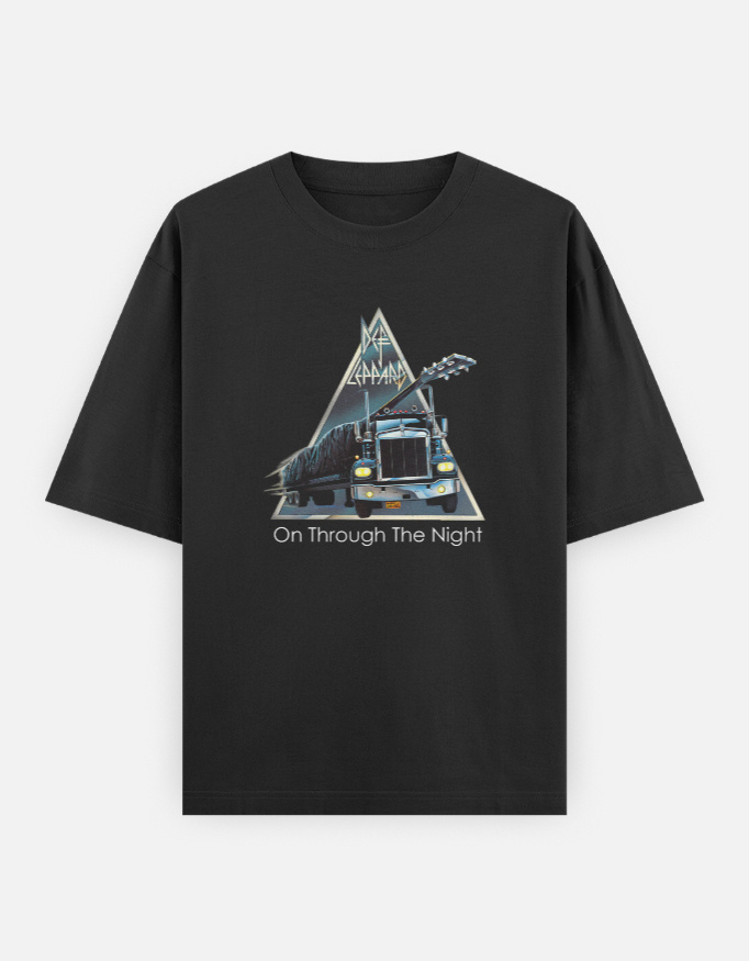 Def Leppard Heavyweight Terry Oversized Tee