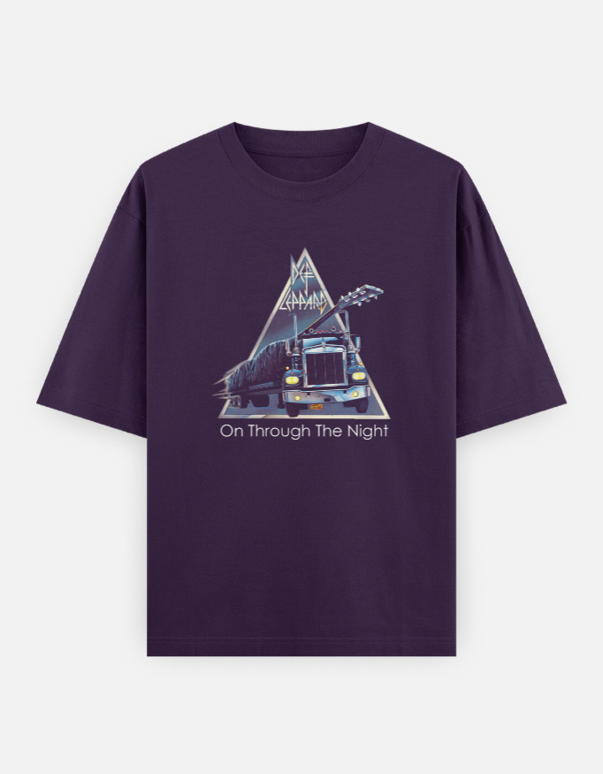 Def Leppard Heavyweight Terry Oversized Tee - Image 5