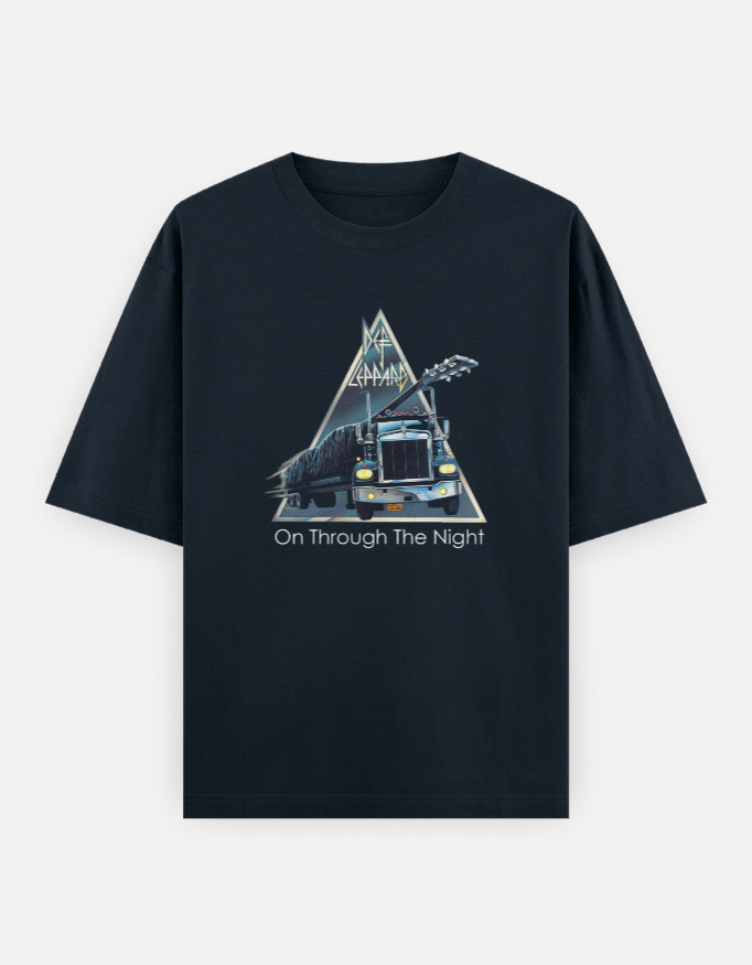 Def Leppard Heavyweight Terry Oversized Tee - Image 3