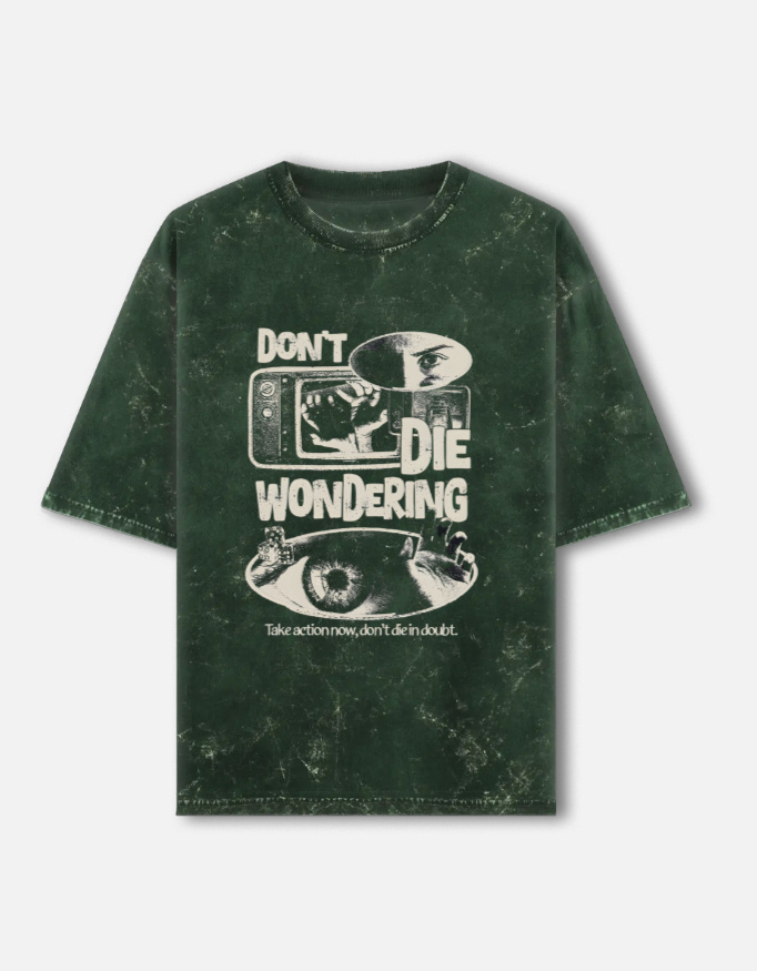 Unisex Acid Washed Oversized Tee